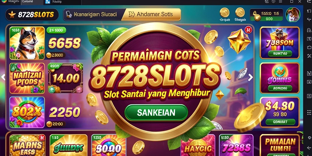 Tampilan menarik dari permainan slot 8728SLOTS yang seru.