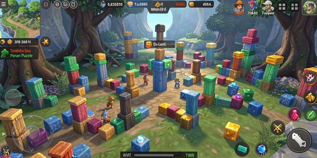 Screenshot gameplay 8G8G yang menarik dan menantang.