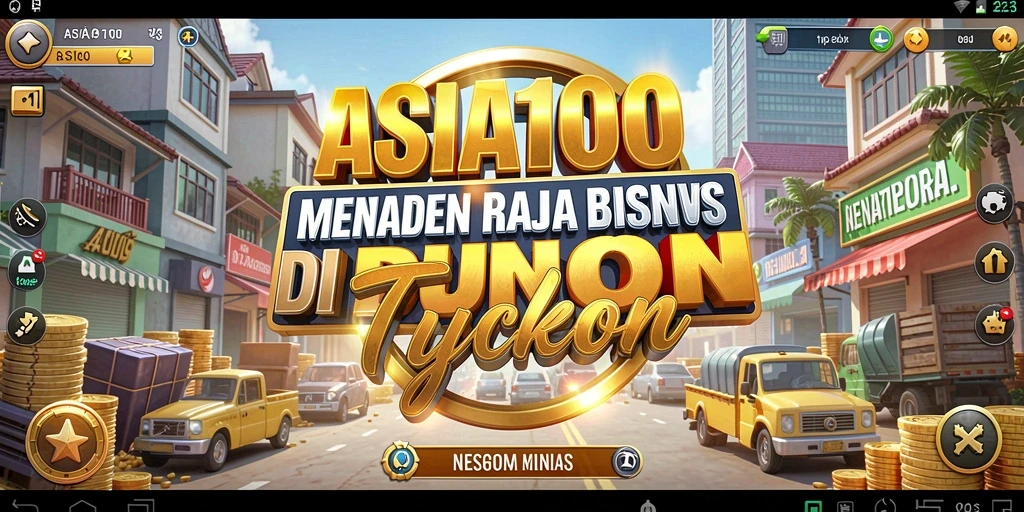Tampilan gameplay ASIA100 yang menarik dan penuh warna.