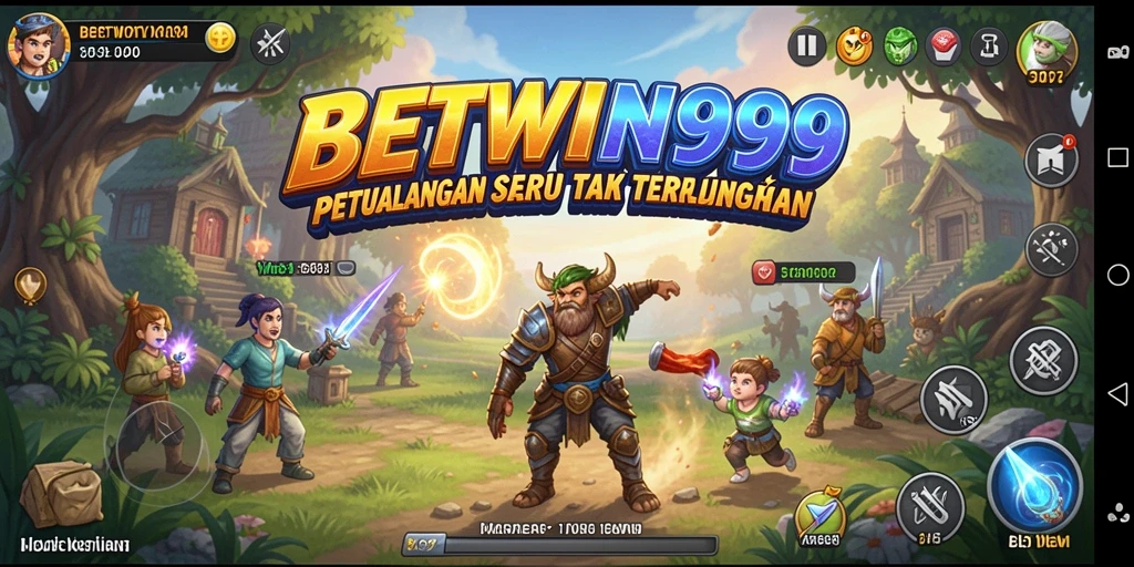 Tampilan gameplay seru dari BETWIN999 dengan dunia petualangan yang luas.