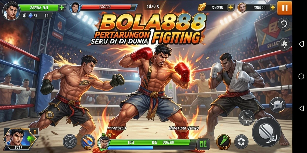 Screenshot BOLA88 menunjukkan aksi pertarungan yang mendebarkan.