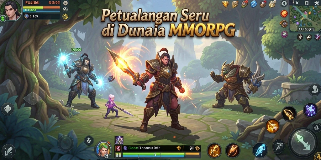 Tampilan gameplay FUJI66 yang seru dan penuh aksi di dunia MMORPG.