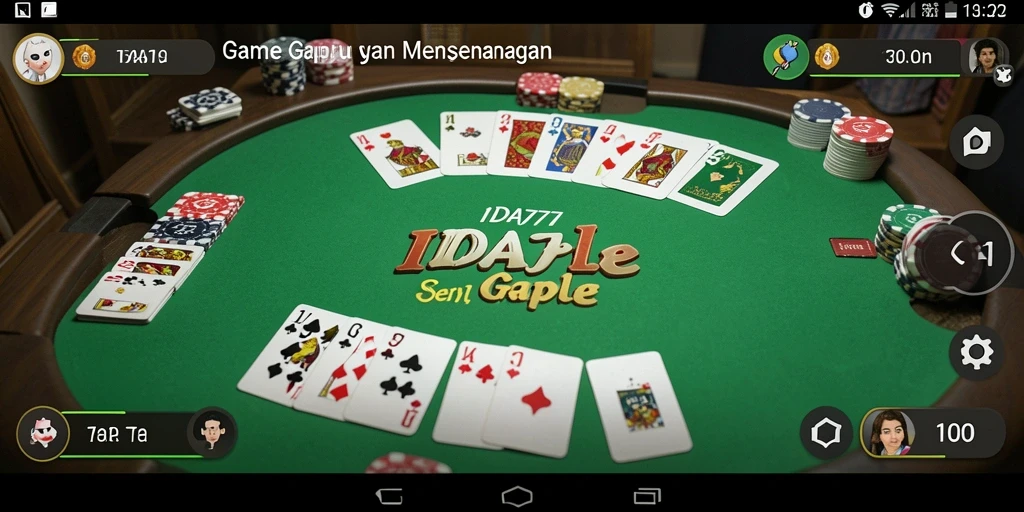 Tampilan gameplay Gaple yang menarik di IDA777.