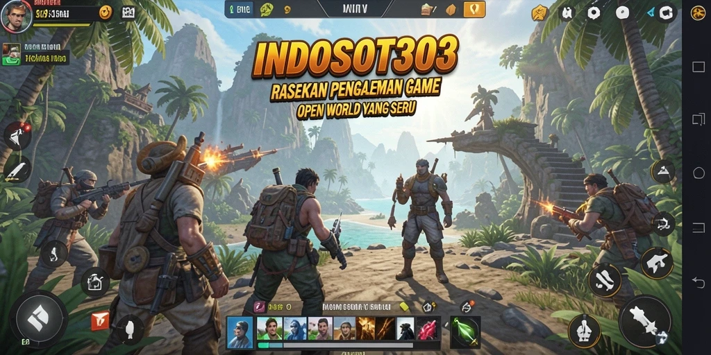 Tampilan gameplay menonjol dalam dunia Open World yang luas dan indah.