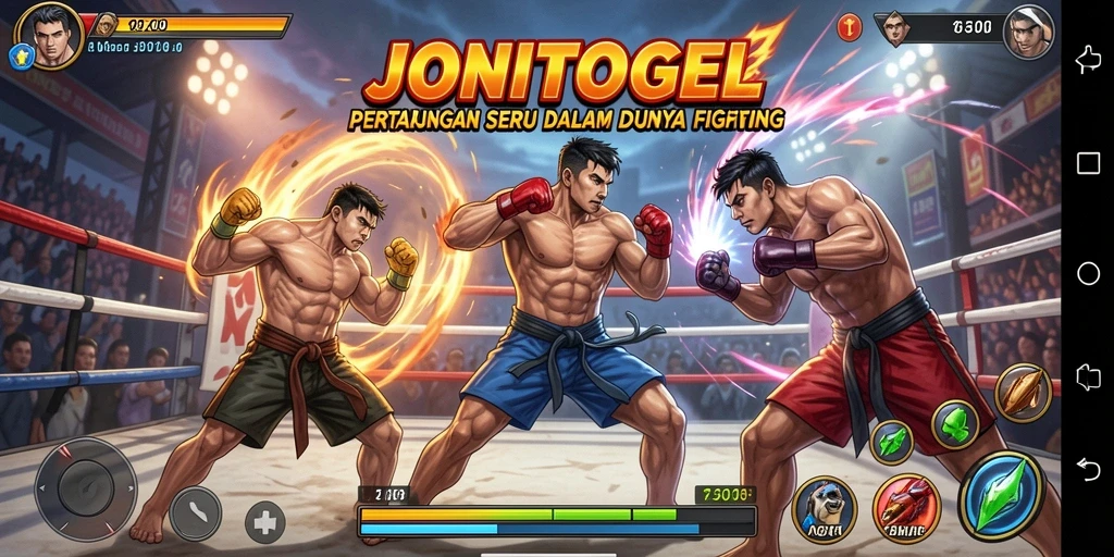 Tampilan gameplay JONITOGEL yang mendebarkan dan menantang.