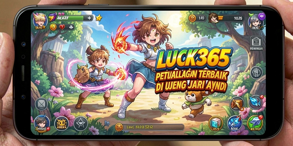 Screenshot LUCK365 menampilkan aksi seru dalam dunia Anime.