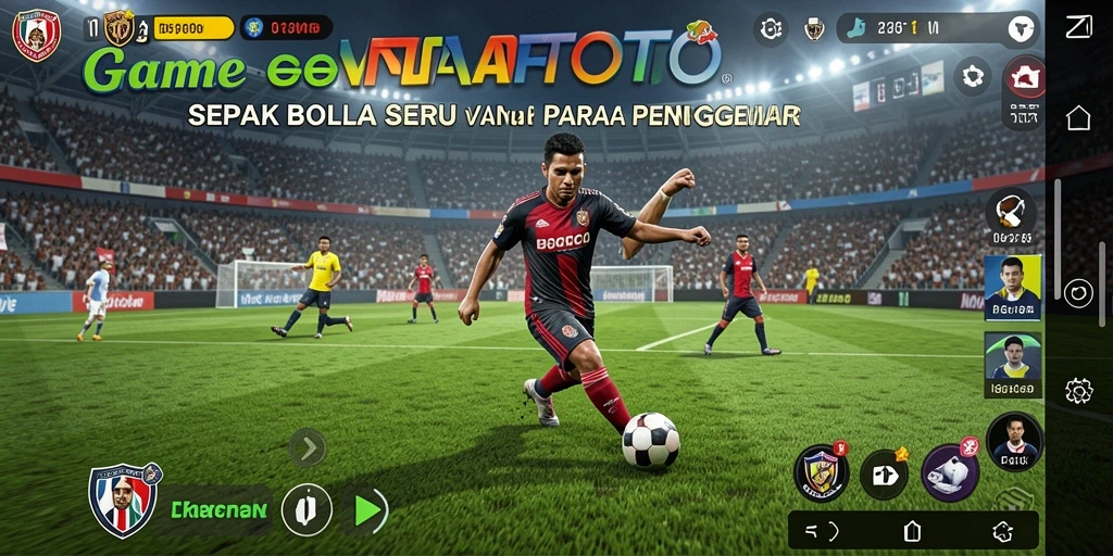 Tampilan gameplay seru dalam pertandingan sepak bola NUSANTARATOTO.