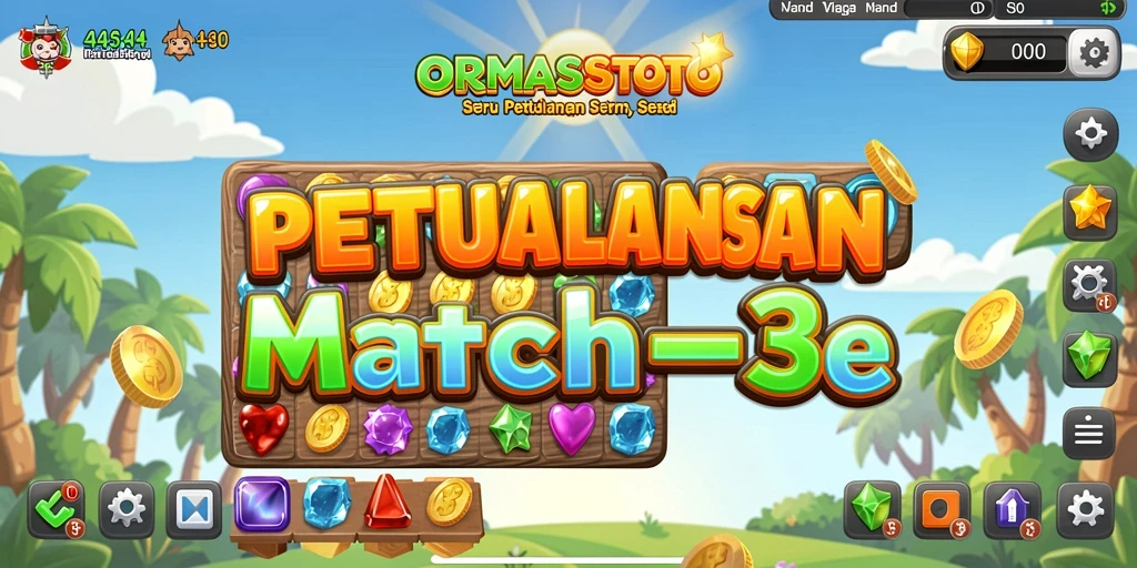 Tampilan gameplay seru dan penuh warna dari ORMASSTOTO.