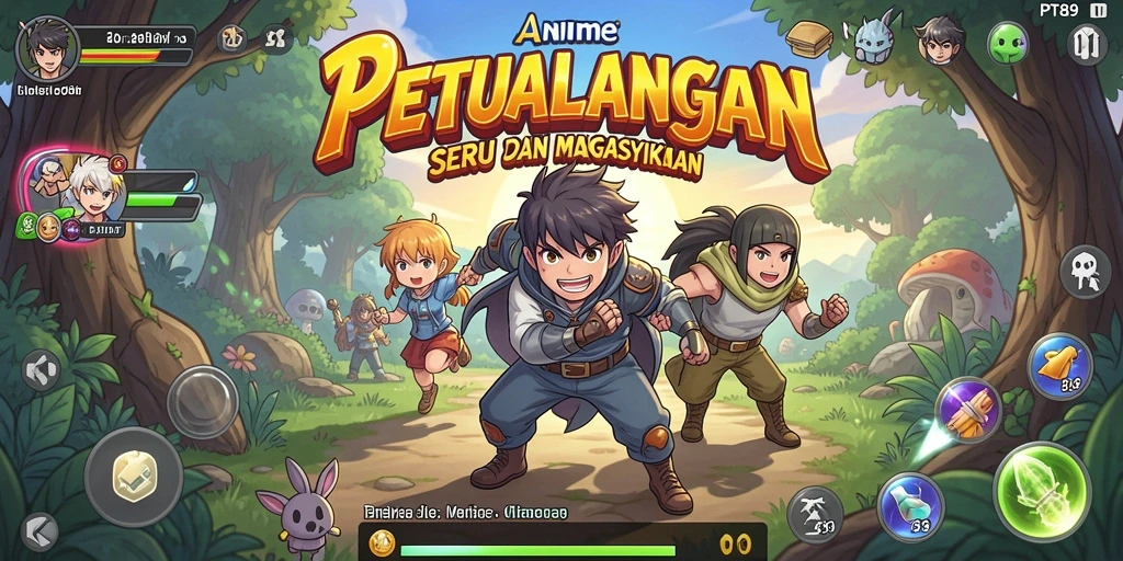 Tangkapan layar PT89 menampilkan pertarungan yang dinamis dalam dunia anime yang menawan.