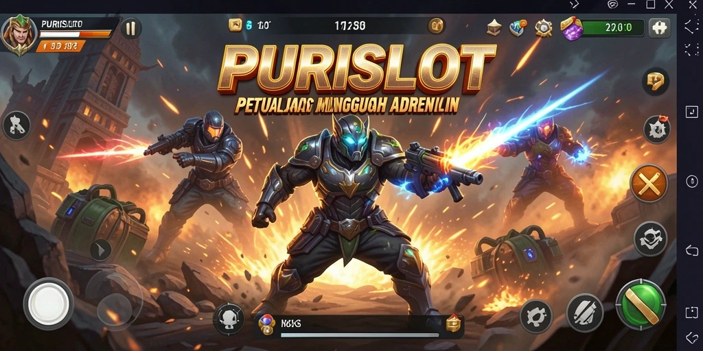 Tampilan gameplay action yang mendebarkan di PURISLOT.