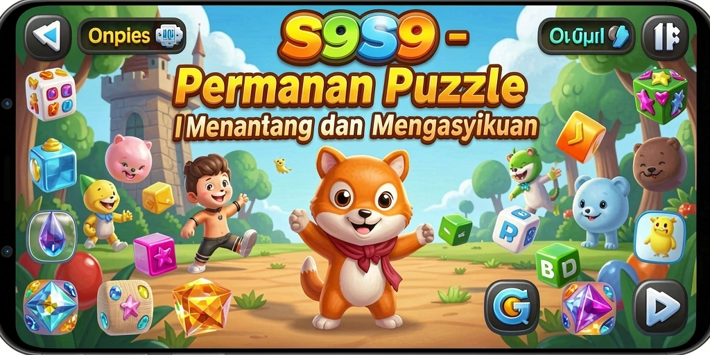 Tampilan gameplay S9S9 dengan teka-teki yang menarik.