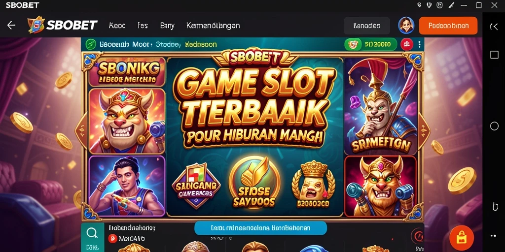 Screenshot SBOBET menampilkan pengalaman gameplay Slot yang menarik.