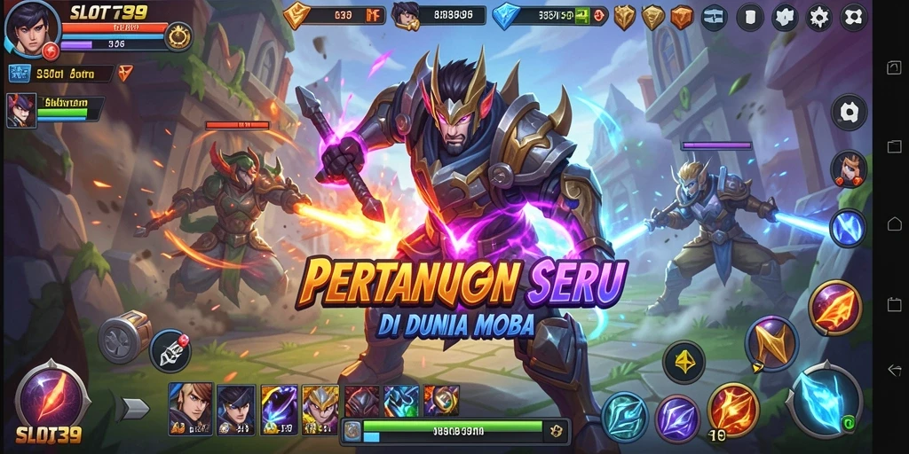 Gameplay SLOT39 yang intens dan menarik di arena MOBA.
