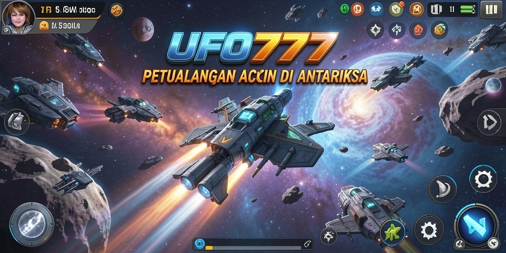 Tampilan aksi seru dalam gameplay UFO777 yang menegangkan.