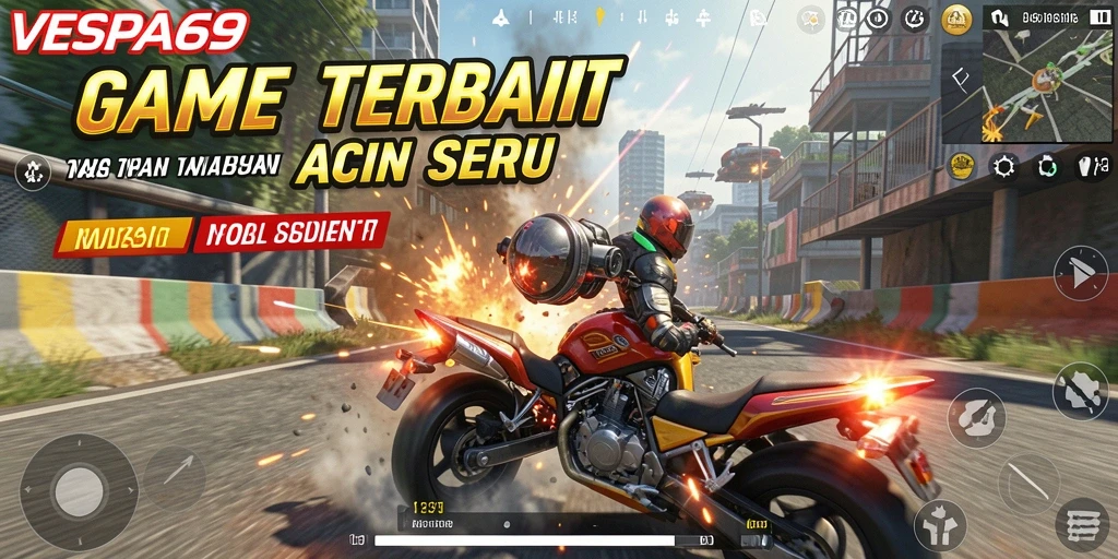 Screenshot VESPA69 menampilkan aksi tembak-menembak yang seru dalam gameplay TPS.