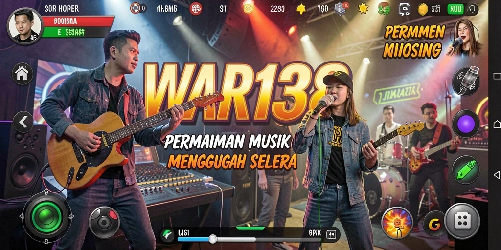 Tampilan gameplay menarik dari game musik WAR138.
