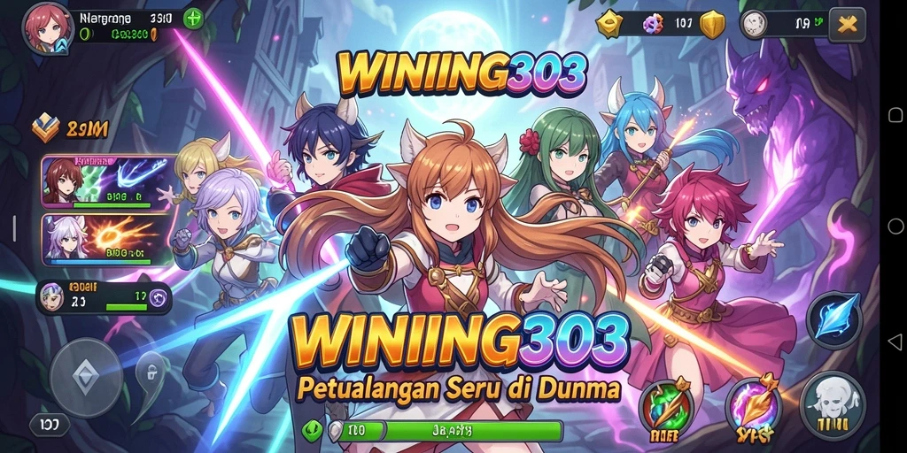Screenshot menunjukkan aksi seru dalam permainan Anime WINNING303.